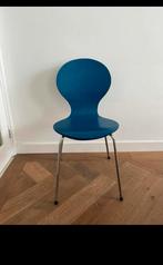 Blauwe design stoel, Ophalen, Blauw, Zo goed als nieuw, Metaal