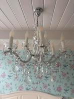Mooie transparante kroonluchter met 6 armen, Huis en Inrichting, Ophalen, Zo goed als nieuw, Kunststof, Romantisch