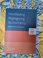 Handleiding Regelgeving Accountancy 2024, Boeken, NBA, Zo goed als nieuw, Beta, HBO