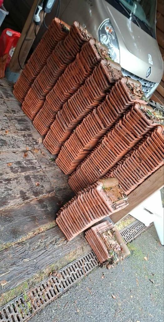 Dakpannen en Treinbilzen - Hergebruik!, Doe-het-zelf en Verbouw, Dakpannen en Dakbedekking, Gebruikt, Dakpannen, Steen of Klei