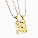 Zilverkleur-Goudkleur RVS Vriendschapsketting Ster-Hanger, Birgitta-Gracht 33, 6465 EL Kerkrade, Nederland, Verzenden, Nieuw, Esde2