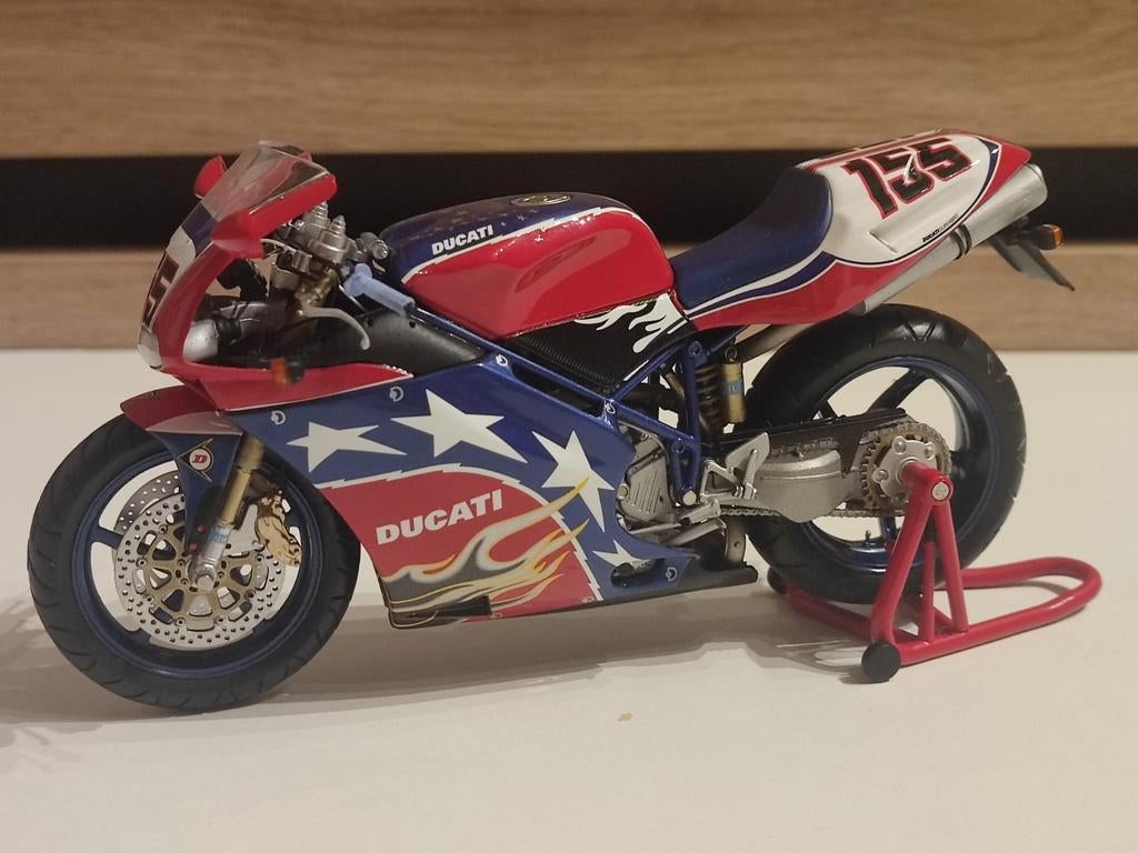 Minichamps: Ducati 998S Ben Bostrom replica, Ophalen of Verzenden, Nieuw, 1:9 t/m 1:12, Motor