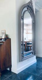 Antieke Kuifspiegel XXL Brocante, Antiek en Kunst, Antiek | Spiegels, Overige vormen, 100 tot 150 cm, 200 cm of meer, Ophalen