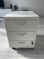 Aluminium drie laden kast met twee sleutels., Huis en Inrichting, Kasten | Ladekasten, Ophalen, Zo goed als nieuw, 25 tot 50 cm