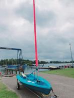 Laser Pico, blauwe boot met roze zeilen., Watersport en Boten, Open zeilboten, Ophalen, Geen motor, Gebruikt, Laser