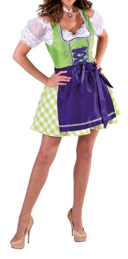 Leuke paars/groen/witte TIROLER/ALPENMEISJE/DIRNDL jurk, Kleding | Dames, Carnavalskleding en Feestkleding, Nieuw, Kleding, Carnaval