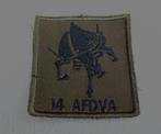 Borstembleem 14 Afdeling Veldartillerie, Verzamelen, Militaria | Algemeen, Verzenden, Landmacht, Nederland, Embleem of Badge