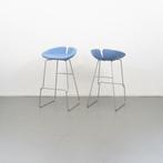 3  Morosso kruk Fjord H 75 cm Licht Blauw Nieuwstaat, Huis en Inrichting, Barkrukken, Niet ingevuld, Ophalen of Verzenden, Zo goed als nieuw