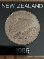 1986 Zilveren 1 dollar Nieuw-Zeeland, Postzegels en Munten, Bankbiljetten | Oceanië, Ophalen of Verzenden