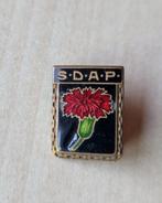 SDAP Voorloper PVDA emaille broche logo Politiek, Gebruikt, Niet vindbaar, Niet vindbaar, Speldje of Pin
