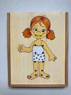 Strikplank aankleedpop veterplank leren veters strikken, Ophalen of Verzenden, Gebruikt