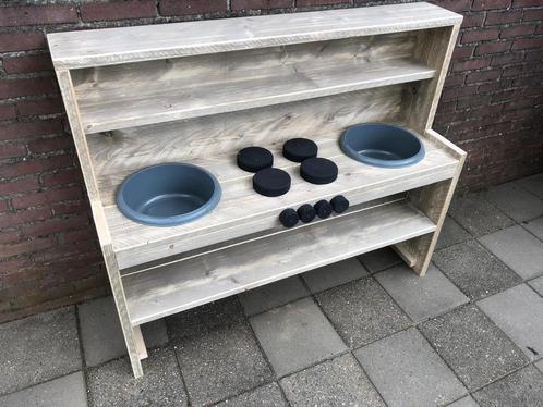 Zandbak modderkeuken keukentje steigerhout tuin, Kinderen en Baby's, Speelgoed | Buiten | Zandbakken, Nieuw, Ophalen of Verzenden