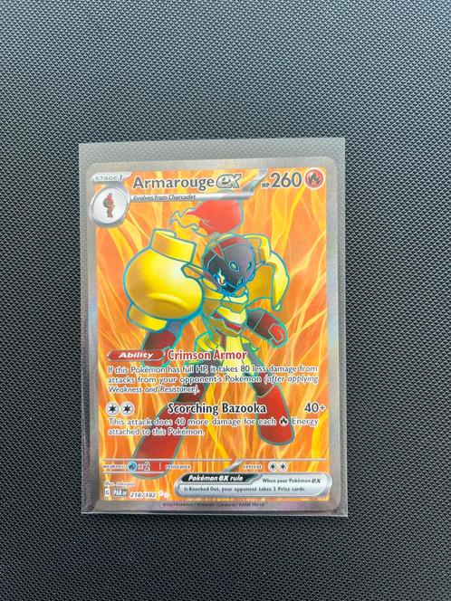 Armarouge ex 218/182 - Scarlet & Violet - Foil, Hobby en Vrije tijd, Verzamelkaartspellen | Pokémon, Zo goed als nieuw, Losse kaart