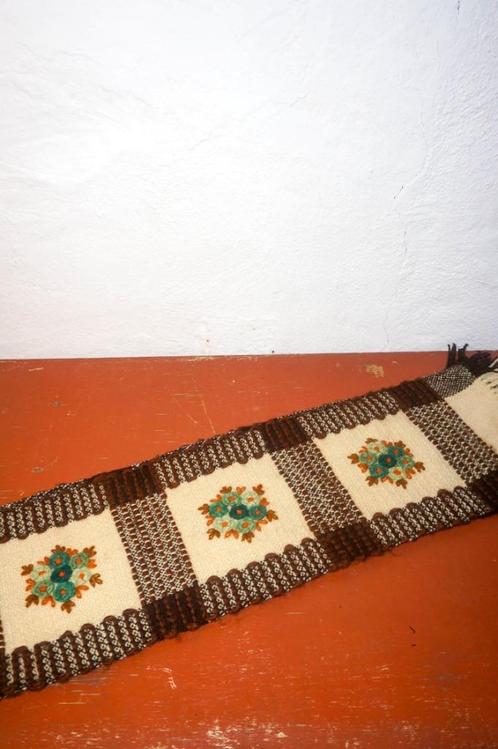 vintage geweven wandkleed of tafelloper uit de jaren 70, Antiek en Kunst, Antiek | Kleden en Textiel, Ophalen of Verzenden