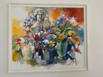 Prachtig groot schilderij incl. Lijst, olieverf., Antiek en Kunst, Ophalen