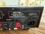 Rotel RA-12 stereo versteker (+ 2 optische kabels), Zo goed als nieuw, 60 tot 120 watt, Stereo, Ophalen