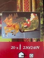 Kerstman met arreslee verlicht, Diversen, Kerst, Ophalen of Verzenden