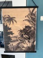 Wanddecoratie, jungle/vogels, bamboe, Ophalen
