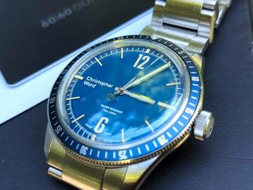 CHRISTOPHER WARD C65 Trident Diver Blue Mechanic horloge  beschikbaar voor biedingen