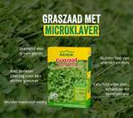 Ecostyle Graszaad 1kg voor 50m² - met Microklaver, Tuin en Terras, Gras en Kunstgras, Ophalen of Verzenden, Nieuw, Minder dan 10 m²