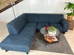 GRATIS LEVERING Hoekbank Blauw 245x230 GEREINIGD, Hoekbank, Ophalen of Verzenden, Zo goed als nieuw, 200 tot 250 cm