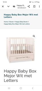 Witte box met lade en letters, Ophalen, Gebruikt, Rechthoekig, In hoogte verstelbaar