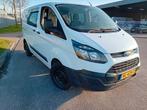 Ford Transit Custom 2.2 Tdci  dubbel cabine marge geen btw, Auto's, Voorwielaandrijving, Euro 5, Zwart, 4 cilinders