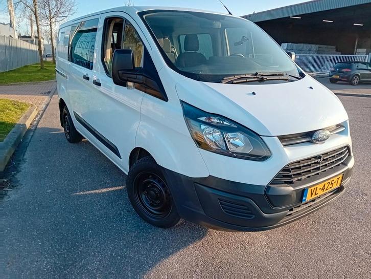 Ford Transit Custom 2.2 Tdci  dubbel cabine marge geen btw, Auto's, Bestelauto's, Bedrijf, Airbags, Centrale vergrendeling, Elektrische ramen