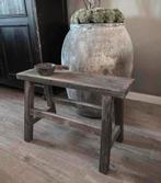~Stoer Sober Landelijk Houten Bankje/Krukje~, Huis en Inrichting, Woonaccessoires | Overige, Ophalen of Verzenden, Zo goed als nieuw