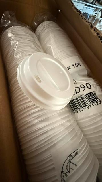 Drank deksels 90mm warme dranken bekers wegwerp 1000 stuks beschikbaar voor biedingen