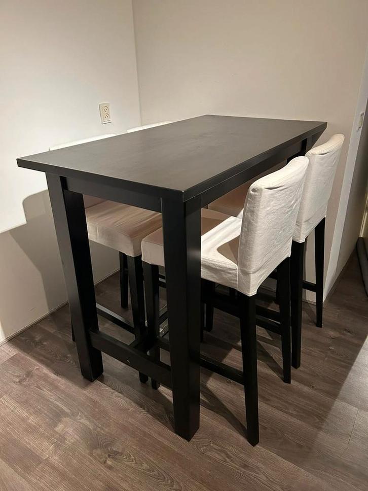IKEA Stornas Bartafel + 4 Stoelen moet voor 6 december weg!!, Huis en Inrichting, Tafels | Statafels, Gebruikt, Ophalen
