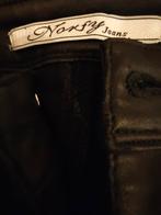 Zwarte lederlook Norfy broek, Maat 38/40 (M), Zwart, Ophalen of Verzenden, Zo goed als nieuw