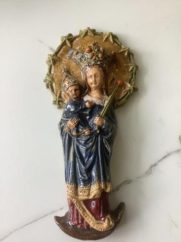 Plaquette O.L.V. Madonna met kind beschikbaar voor biedingen