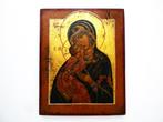 Icoon Moeder Gods van Vladimir Orthodox handgeschilderd, Ophalen of Verzenden
