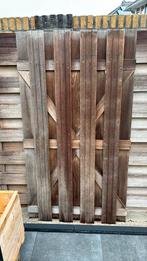 Hardhouten poort 180x100, Ophalen, Gebruikt, Minder dan 3 meter, 1 tot 2 meter