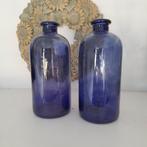 Twee Blauwe vazen ( alles moet weg), Ophalen, Blauw, Aardewerk of Porselein, Zo goed als nieuw