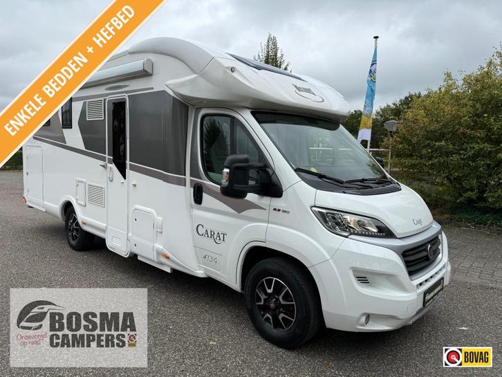 McLouis Carat 473 G Enkele Bedden 16000km Hefbed Airco 2019, Caravans en Kamperen, Campers, Bedrijf, tot en met 4, Half-integraal