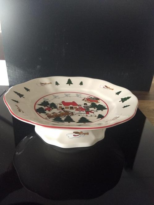 Masons mason christmas village schaaltje op voet kerst, Huis en Inrichting, Keuken | Servies, Zo goed als nieuw, Schaal of Schalen