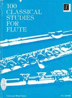 100 Classical studies for the Flute ( 4450 ), Les of Cursus, Gebruikt, Dwarsfluit of Piccolo, Klassiek