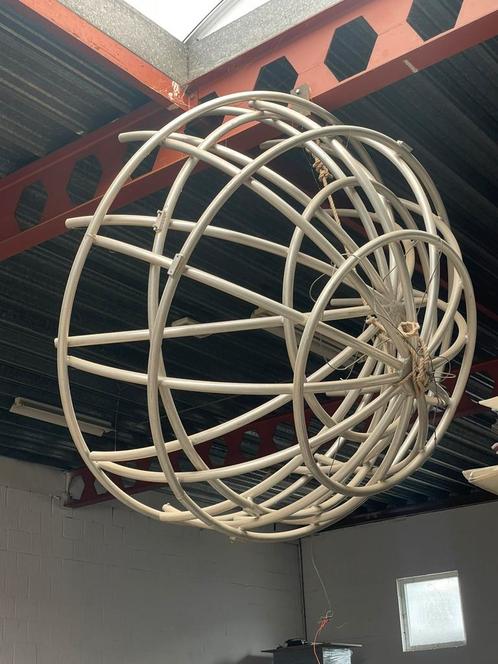 Wereldbol, aluminium bol., Tuin en Terras, Tuinwanddecoratie, Gebruikt, Ophalen