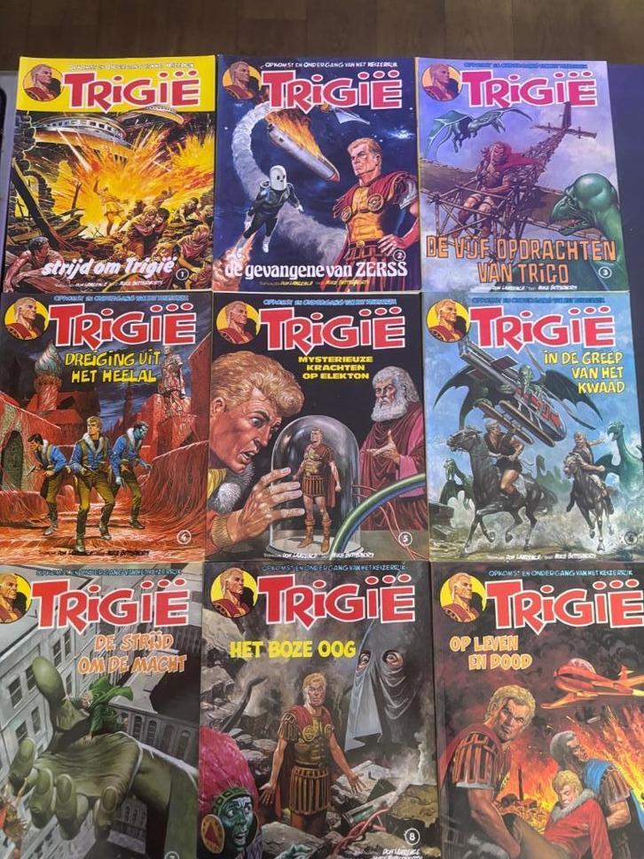 Trigie stripalbums 19 stuks, Boeken, Stripboeken, Zo goed als nieuw, Meerdere stripboeken, Ophalen of Verzenden