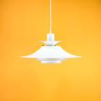 Frandsen Belysning lamp, witte hanglamp, Scandinavisch, Ophalen of Verzenden, Zo goed als nieuw, Metaal, Deens design