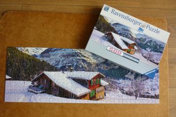 Ravensburger Panorama '' CHALET IN DE ALPEN '' 500 st. beschikbaar voor biedingen