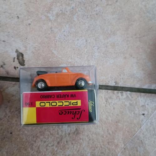 Schuco Piccolo vw volkswagen kever cabrio oranje, Hobby en Vrije tijd, Modelauto's | Overige schalen, Nieuw, Auto, Ophalen of Verzenden