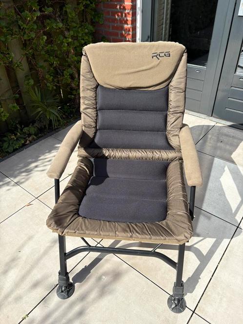 Raptor RCG Comfort Wide Chair Olive karperstoel, Watersport en Boten, Hengelsport | Karpervissen, Zo goed als nieuw, Overige typen
