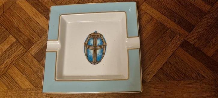Eichholtz asbak met blauw design, Sieraden, Tassen en Uiterlijk, Edelstenen, Gebruikt, Ophalen of Verzenden