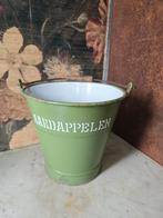 Reseda groen emaille aardappelen emmer, Ophalen of Verzenden