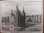 118 / Het Huis Heemstede Oude gravure uit  de18e eeuw, Antiek en Kunst, Kunst | Etsen en Gravures, Ophalen of Verzenden
