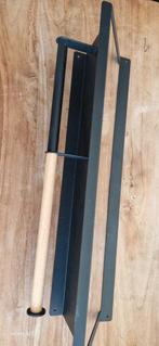 Zwarte keukenplank met keukenrolhouder, Ophalen of Verzenden, Zwart, 50 tot 100 cm, Minder dan 100 cm
