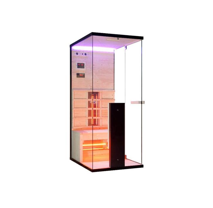 Infrarood Sauna 1 Persoons Nieuw 110x80x90 1350 Watt 220V, Doe-het-zelf en Verbouw, Sanitair, Nieuw, Overige typen, Verzenden